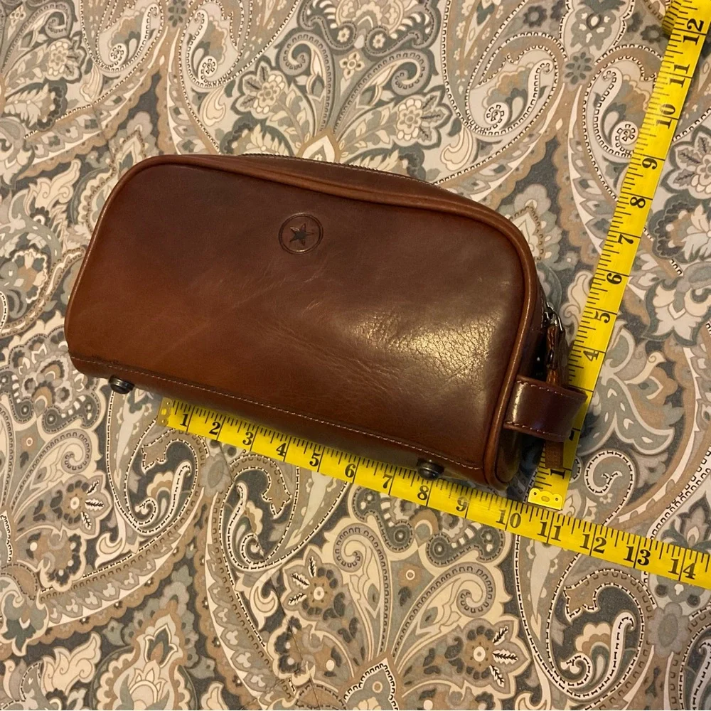 New Aaron Leather Goods Travel Duffle Bag and Toiletry bag